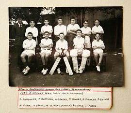 Jewish Government Schools, "A Cricket Team"